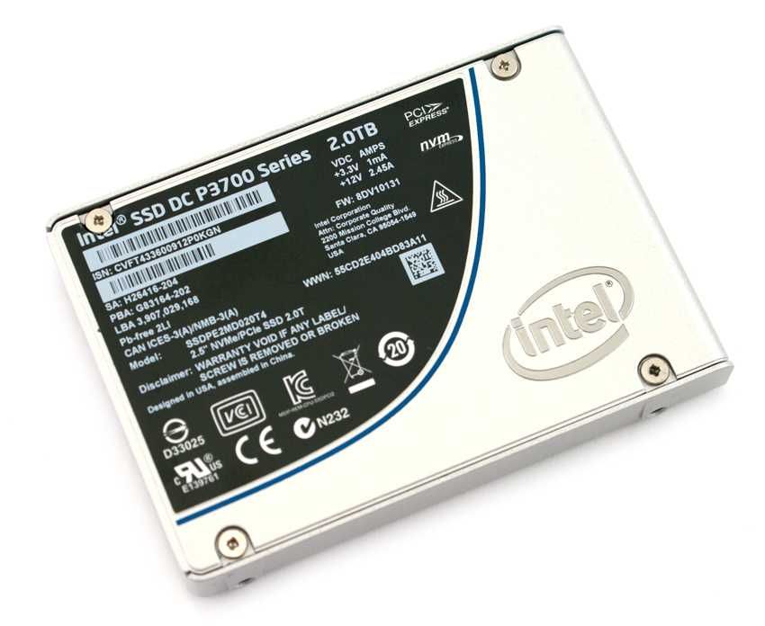 Продам NVME SSD Intel P3700 2Tb U.2
