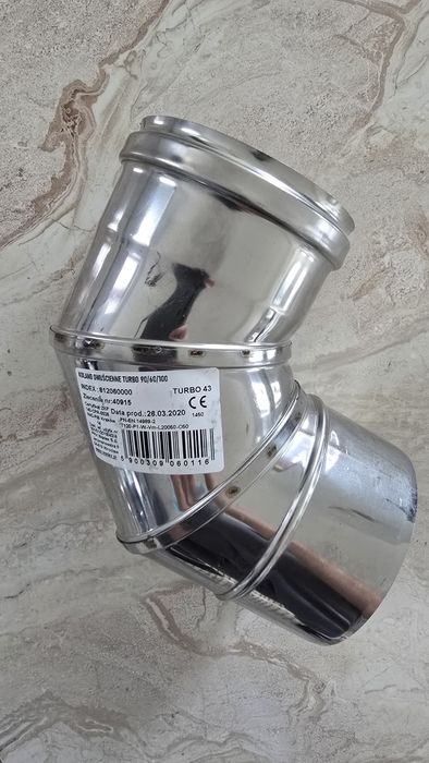 Kolano 90° TURBO 60/100