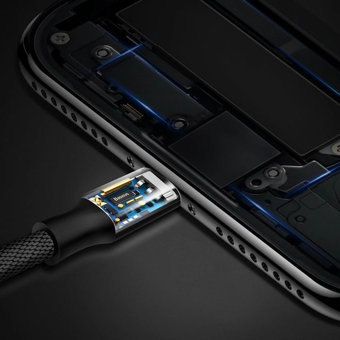 Baseus Yiven kabel przewód w materiałowym oplocie USB / Lightning 1,2m