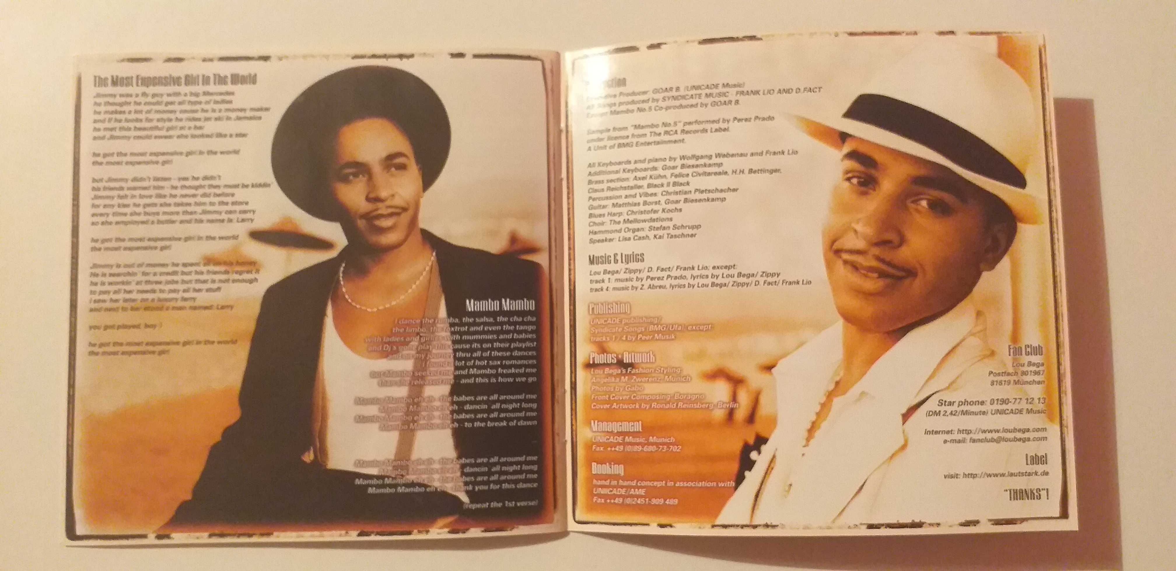 Lou Bega - " A little bit of Mambo " - CD - portes incluidos