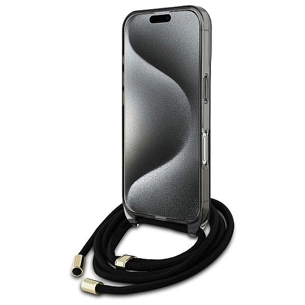 Guess GUHMP16SHCTSGNSK iPhone 16/6.1" czarny/black hardcase Crossbody