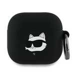 Etui Karl Lagerfeld Silicone Choupette Head 3D na AirPods 4 - czarne