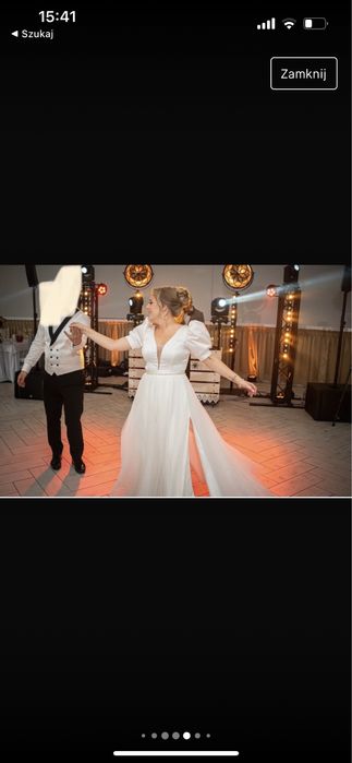 Sukienka ślubna 3w1 (body i dwie spódnice)