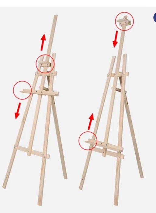 Мольберт деревʼяний