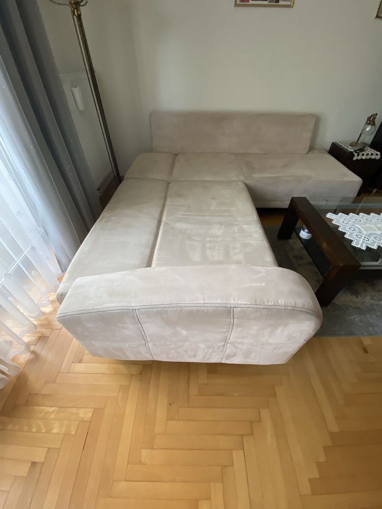 Narożnik, rogówka z funkcją spania, stan bdb