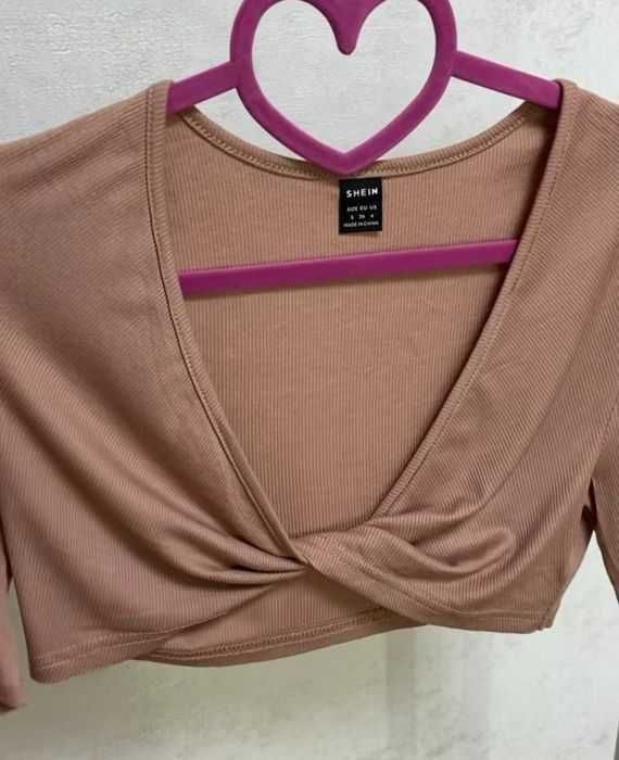 Футболка SHEIN S/36/8 топ з вузлом