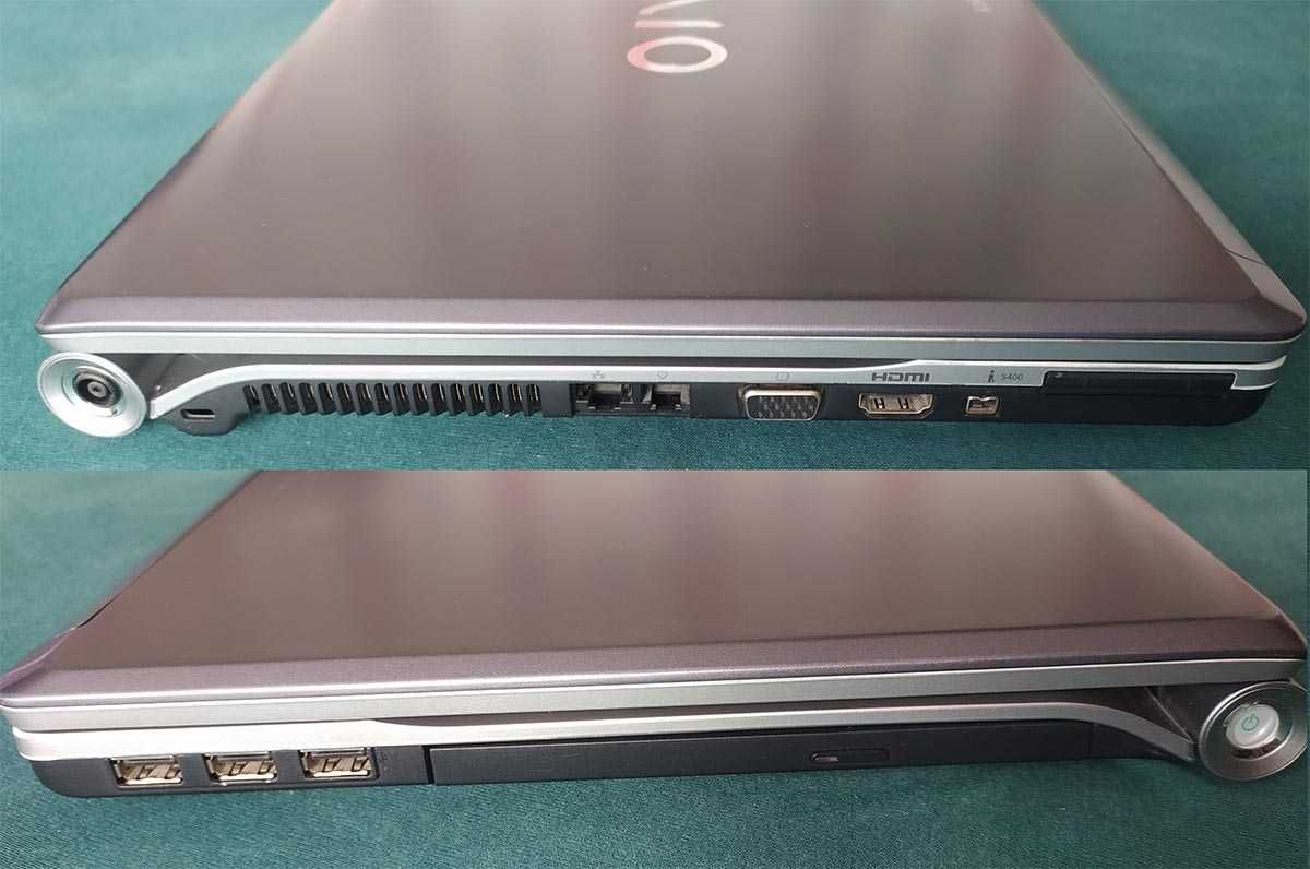 Laptop SONY VAIO VGN-FW41M 4GB RAM, 250GB SSD, Intel Core 2 Duo