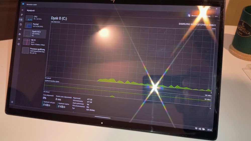 Laptop 2w1 HP envy x360 13.3" Ryzen 5 4500U 512 GB SSD 8 GB Windows 11