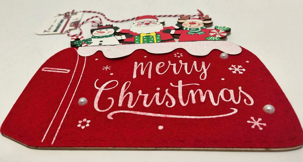 Tabliczka zawieszka na drzwi świąteczna ozdobna