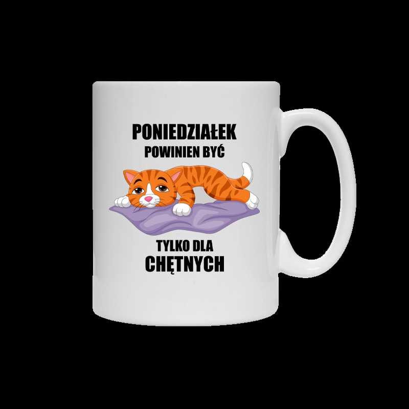 Kubek z kotem Poniedziałek powinien być dla chętnych