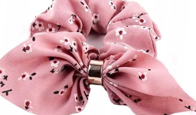 Gumka do włosów różowa elstyczna