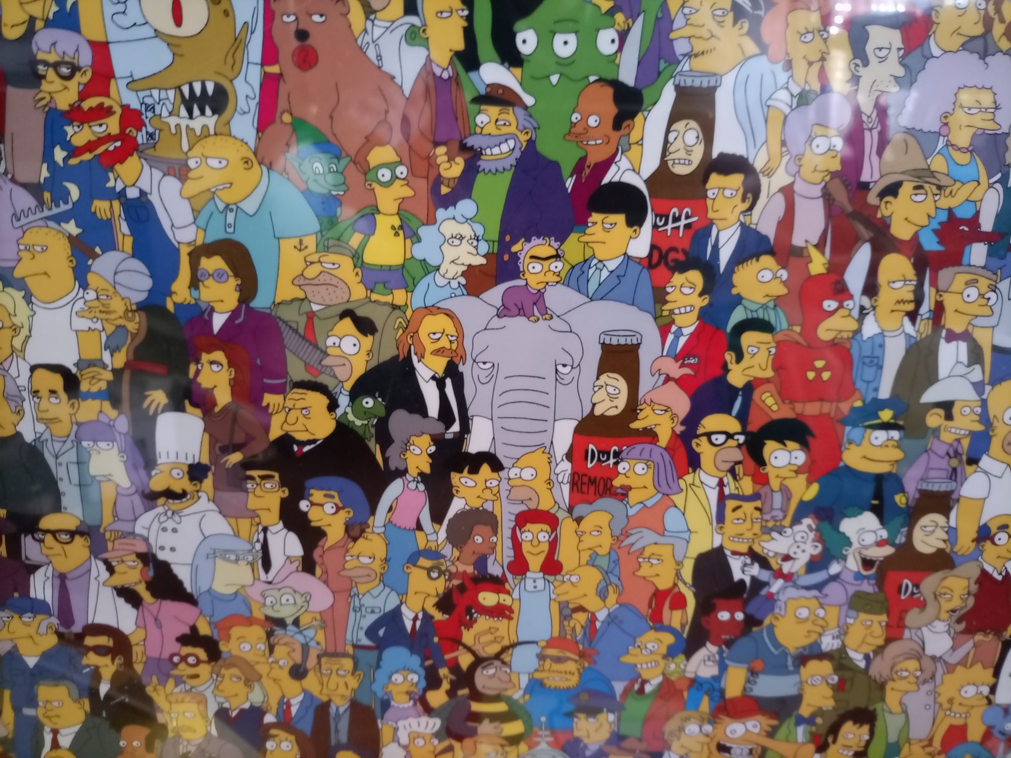 Bonecos The Simpsons -  quadro, figuras e dvd