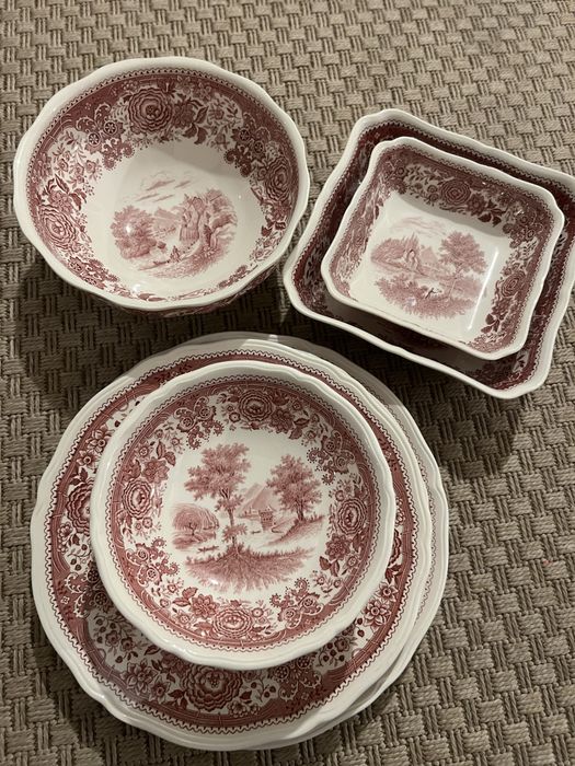 Villeroy & Boch Burgenland блюда, миски червоні