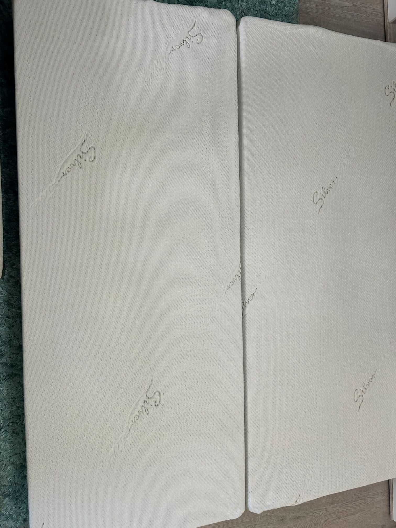 Materac z pokrowcem zawierającym jony srebra 200x80x20