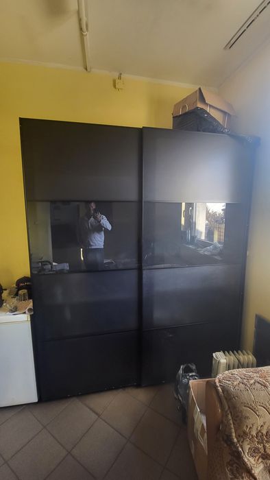 Szafa z frontem szklanym ikea 180cm x200