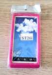NOWE Etui SONY Xperia J ST26i pokrowiec na telefon gumowy różowy