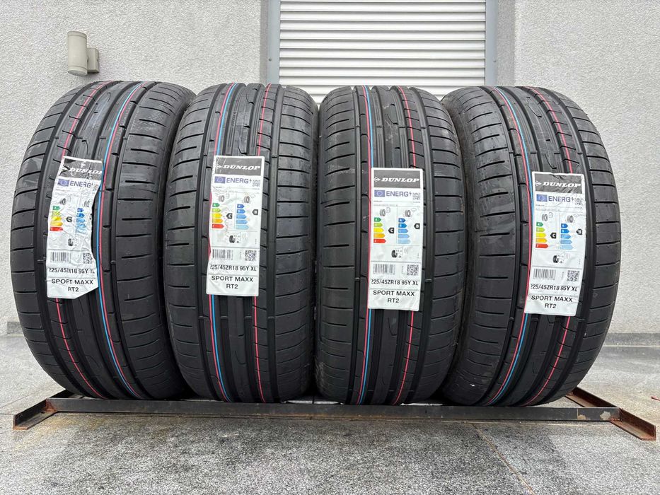 4szt letnie 225/45R18 Dunlop SportMaxx RT2 95Y XL 2024r 5lat gwarancji