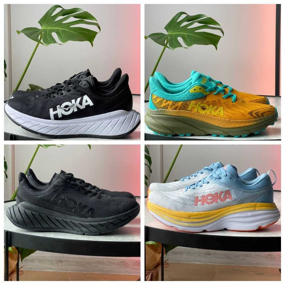 Унисекс кроссовки для бега Hoka One Carbon X спортивні кросівки хока