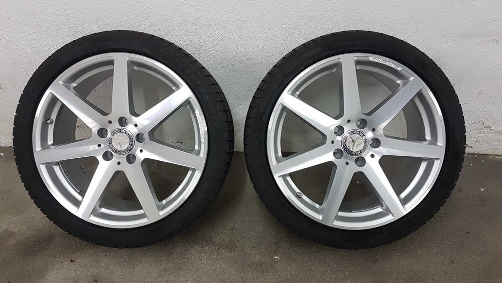 Jantes 18 AMG originais 8,5J18 ET54 . Acabamento "high-sheen" + Pneus