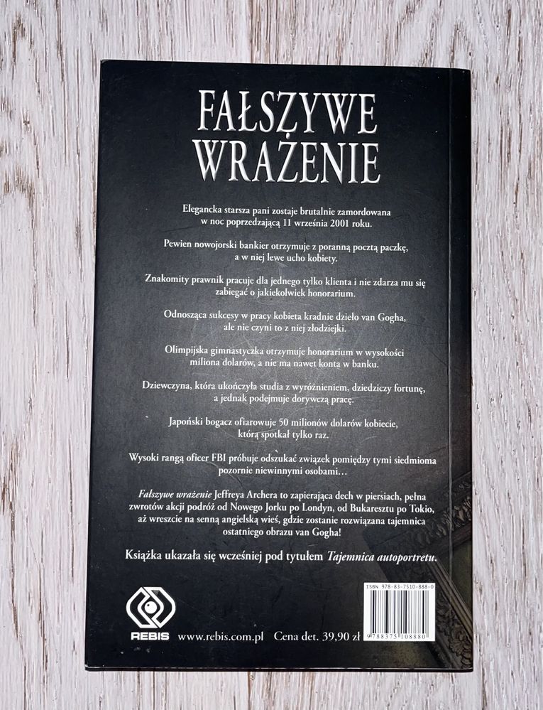 Jeffrey Archer Fałszywe wrażenie