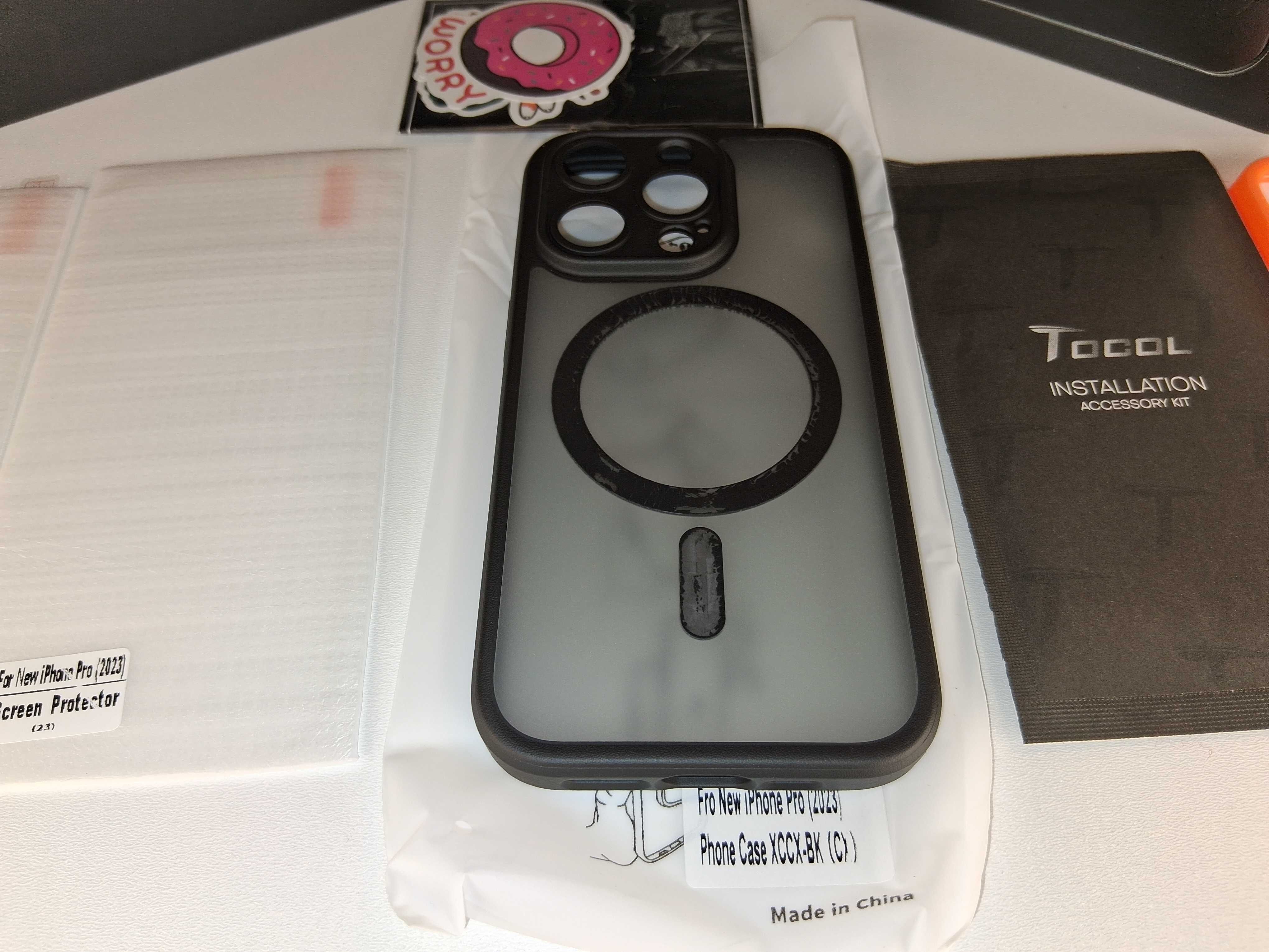 Y049 Zestaw Tocol Case MagSafe + 2 Szkła iPhone 15 Pro (2023) ProBox