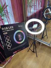 Кільцева селфі лампа 36 см RGB Led для тік тока професійнальна