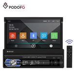 Rádio 1din 7" retrátil com GPS WiFi Mirrorlink android 10 NOVO