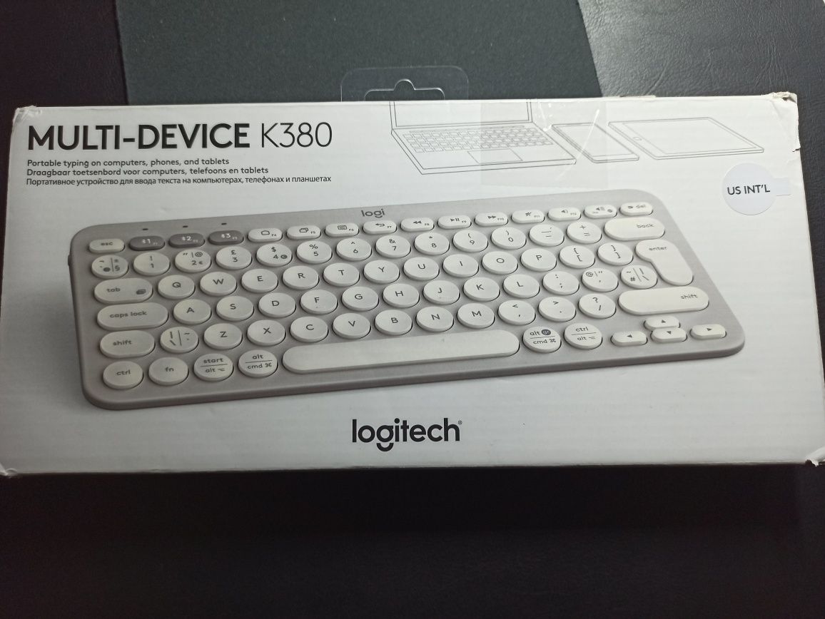 Klawiatura Logitech K380 piaskowa bezprzewodowa Bluetooth nowa