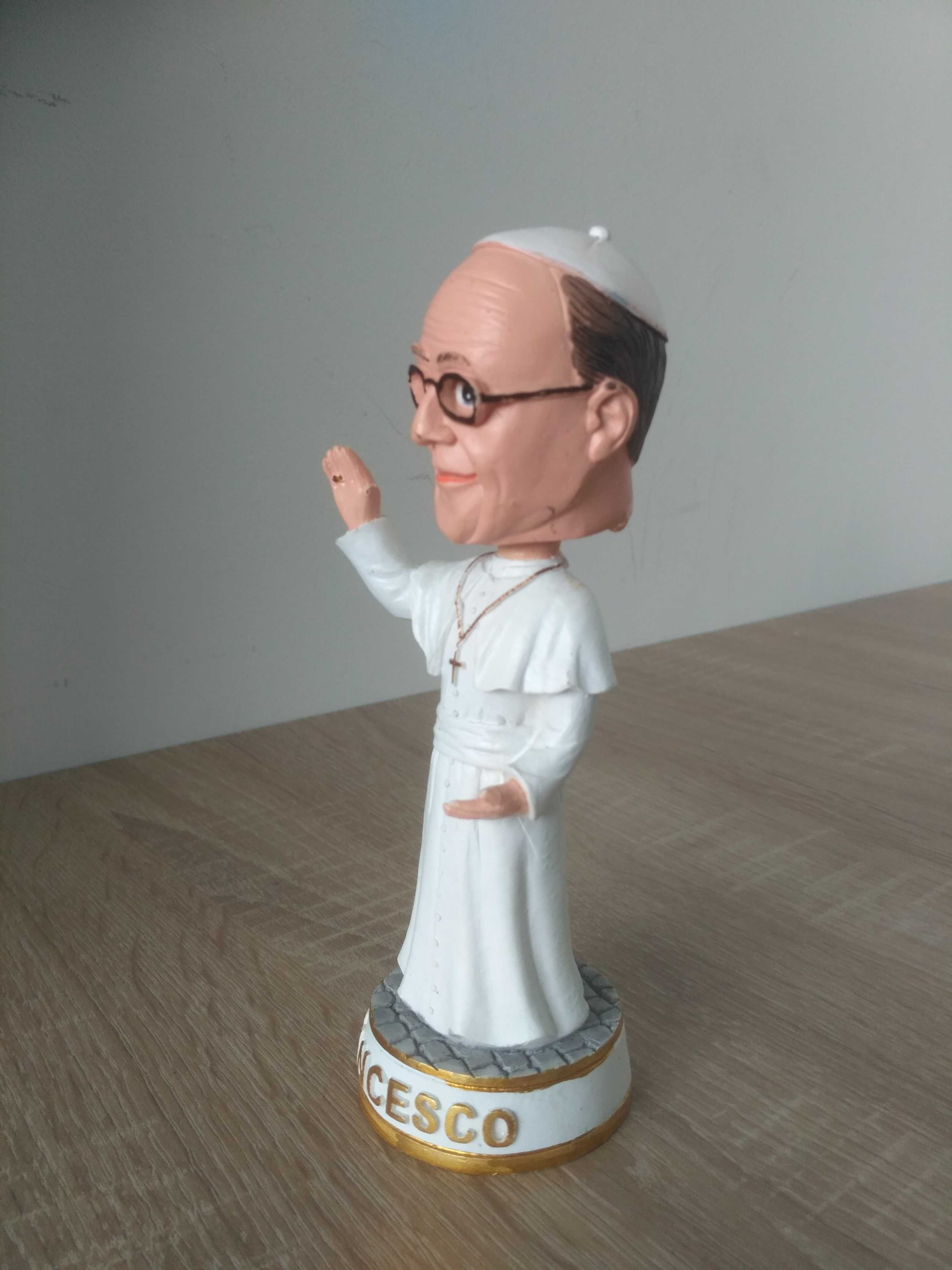 Papież Franciszek FRANCESCO Bobblehead Miniaturowa figurka z żywicy