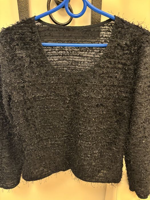 Czarny swerek srebrna nitka uniwersalny karnawal impreza bal