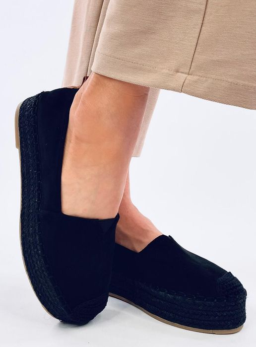 Espadryle Na Grubej Podeszwie Poulain Black