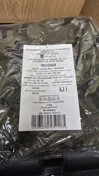 Mundur polowy m/s wojskowy