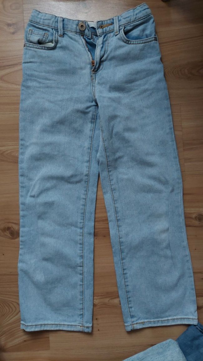 Spodnie jeansy 2 sztuki dżinsy dziewczynka 134 140 Reserved