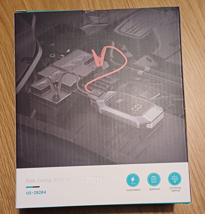 Powerbank USAMS Car Jumpstarter US-ZB284. 8000 mAh Czarny