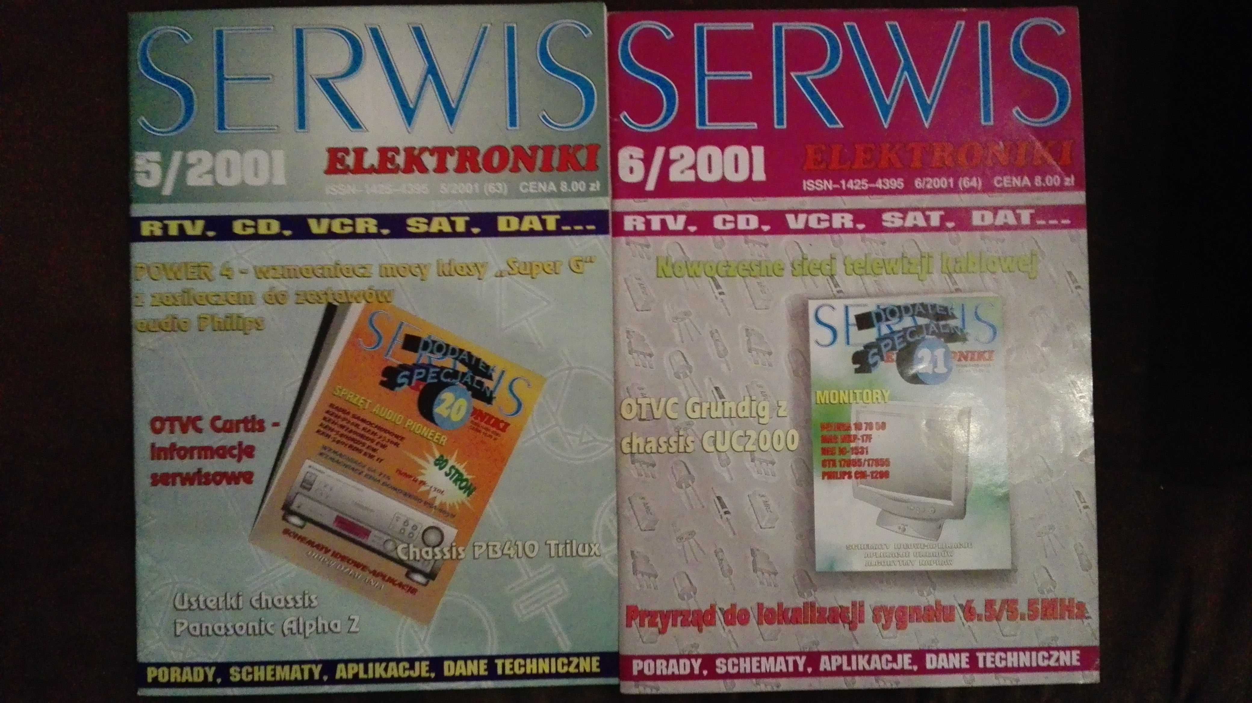 Czasopismo "Serwis Elektroniki" - rocznik 2001