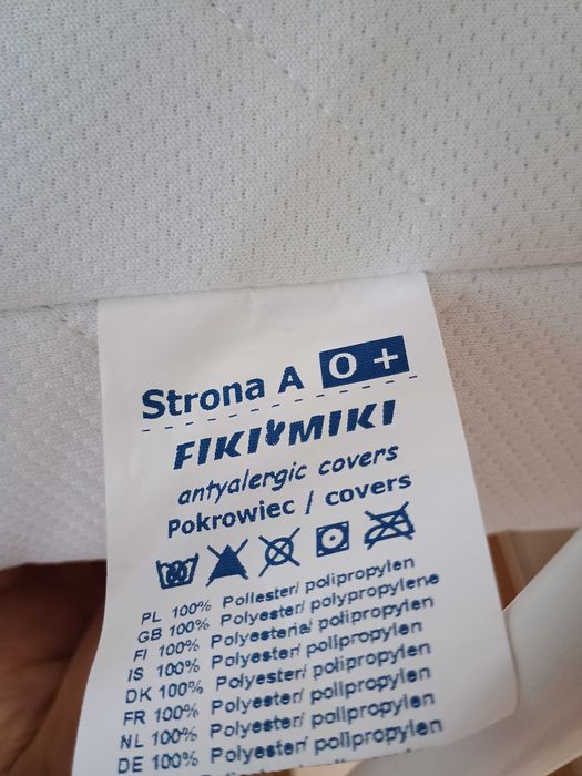 Łóżeczko drewniane dziecięce niemowlęce Marsell Klupś 120x60 + materac