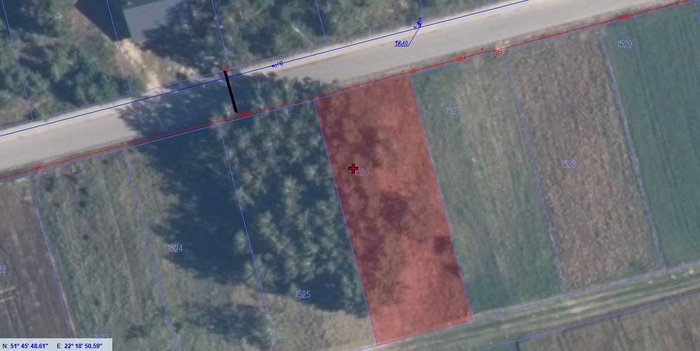 Działka budowlana Wojcieszków