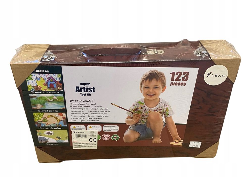 Zestaw Plastyczny Lean Toys 123 Szt.