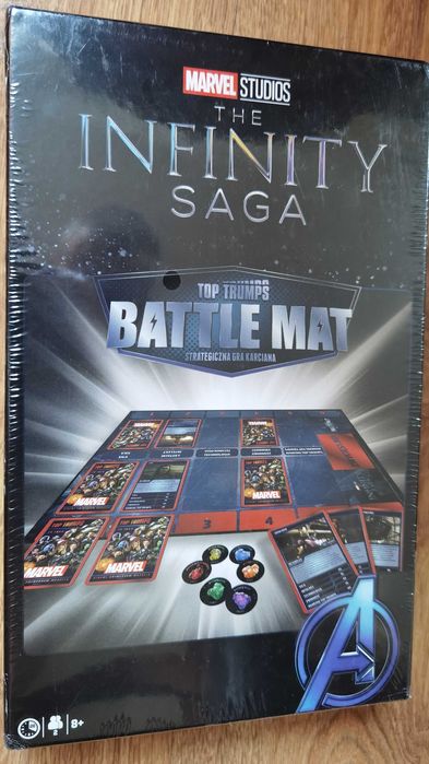 Nowa zafoliowana Gra Top Trumps Battle Mat Infinity Studio Saga Marvel