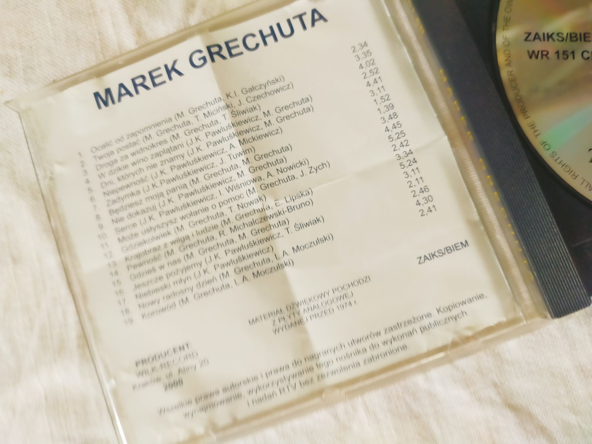 płyta CD Marek Grechuta