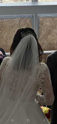 Весільна прикраса на волосся, гілочка на зачіску, веточка на прическу