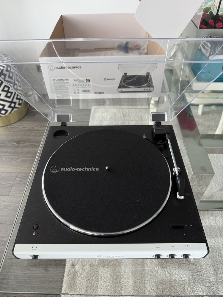 Audio Techica LP60XBT Gira-discos Bluetooth branco