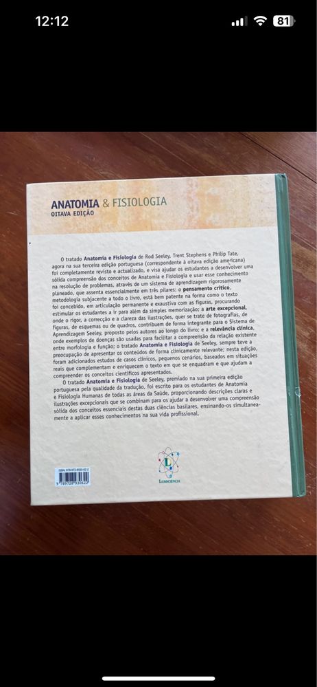 Livro Seeley Anatomia e Fisiologia