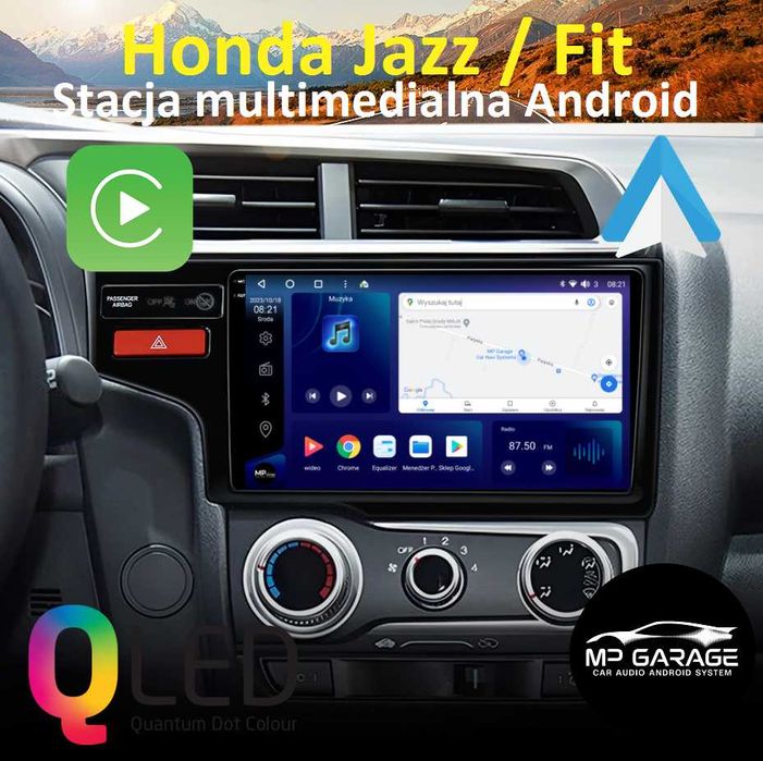 Radio Honda JAZZ / Fit 2013_2020 Android Qled+ CarPlay/AA 4G Montaż