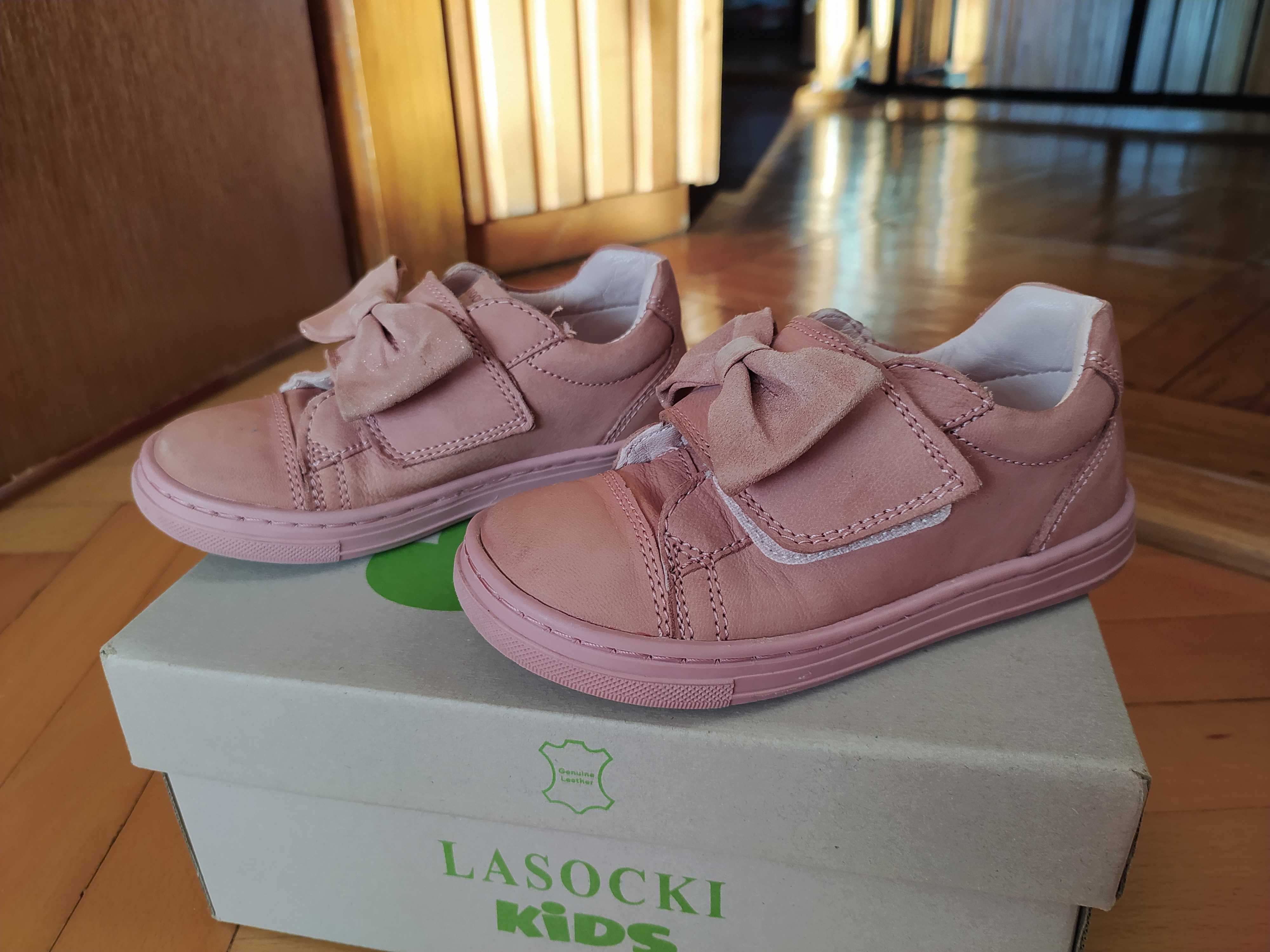 Półbuty sneakersy dziewczęce Lasocki r.26 rózowe rzep