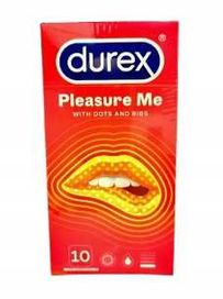 Durex Pleasure Me 10 szt. prezerwatywy prążkowane stymulujące wypustki