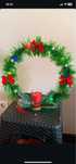 Arco de natal com vela