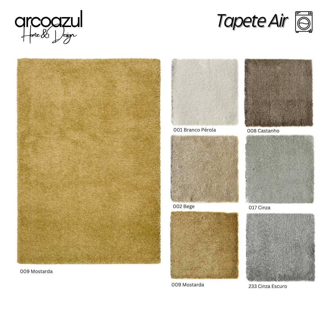 Tapete Air - 6 Cores - 240x340cm - By Arcoazul