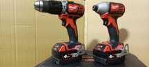 Milwaukee m18 BPDN + BID 2x4 ah wkrętarka zakrętarka