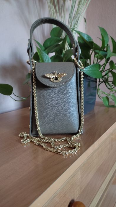 Маленька сумочка-клатч мокко